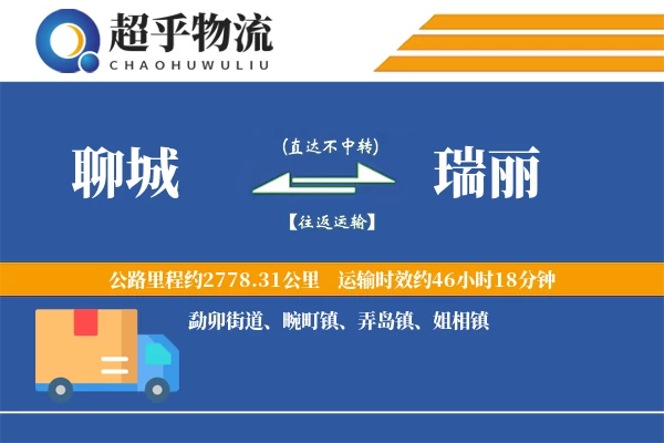 聊城到瑞丽物流专线