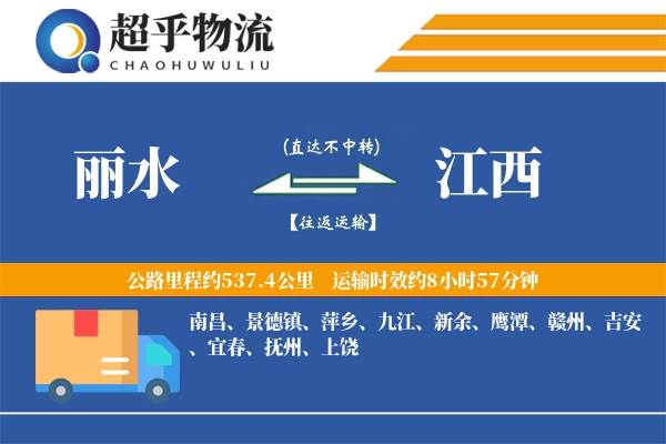 丽水到江西物流专线