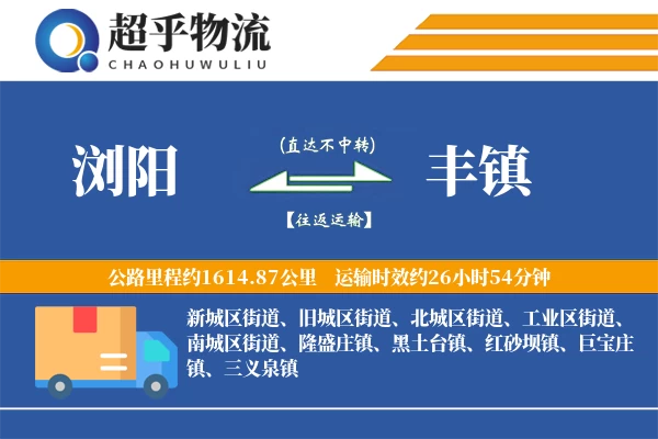 浏阳到丰镇物流专线