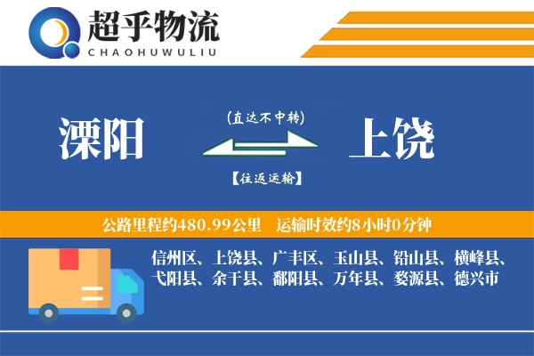 溧阳到上饶物流专线