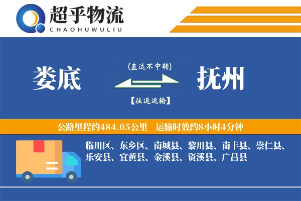 娄底到抚州物流专线