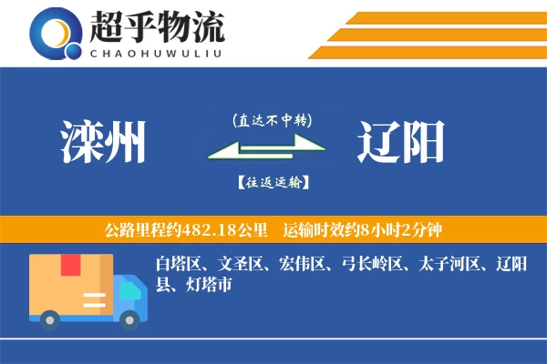 滦州到辽阳物流专线