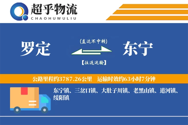 罗定到东宁物流专线
