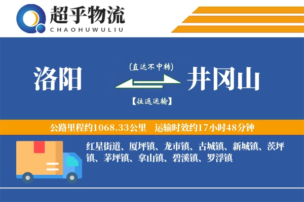 洛阳到井冈山物流专线