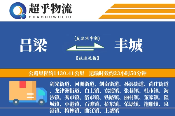 吕梁到丰城物流专线