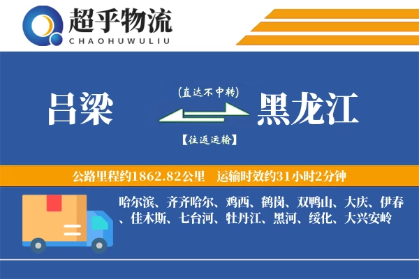 吕梁到黑龙江物流专线