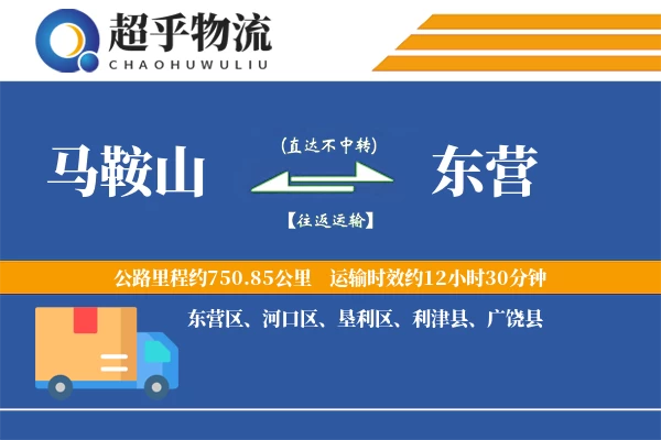 马鞍山到东营物流专线