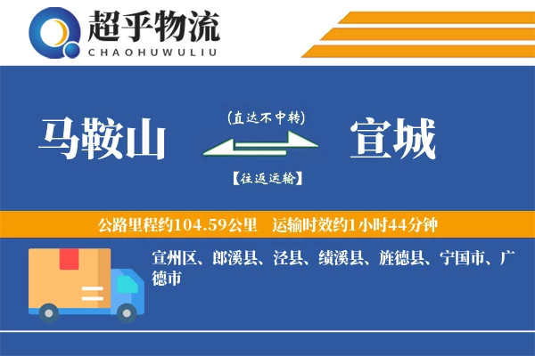 马鞍山到宣城物流专线