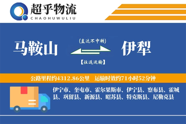马鞍山到伊犁物流专线
