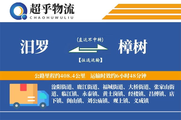 汨罗到樟树物流专线