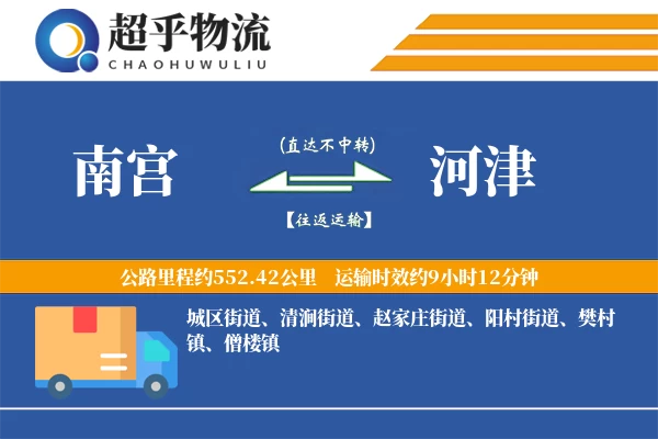 南宫到河津物流专线