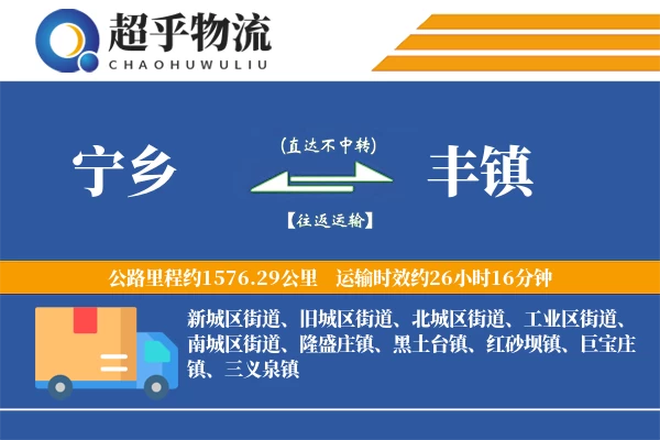 宁乡到丰镇物流专线