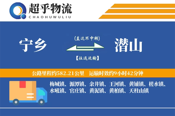 宁乡到潜山物流专线