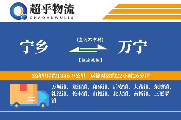 宁乡到万宁物流专线