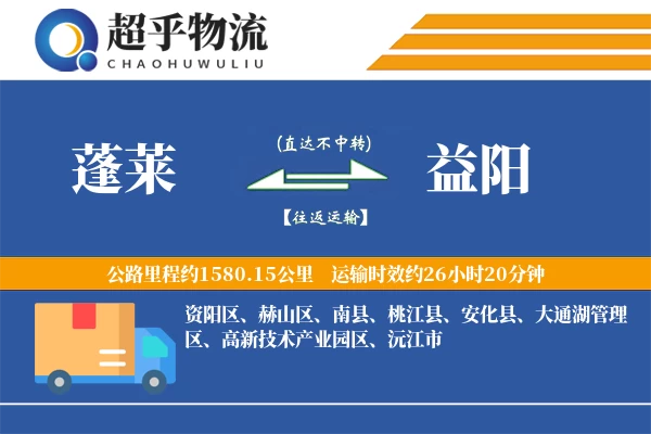 蓬莱到益阳物流专线