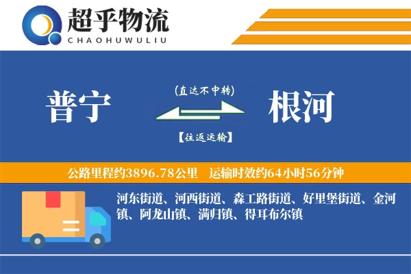 普宁到根河物流专线