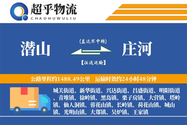 潜山到庄河物流专线