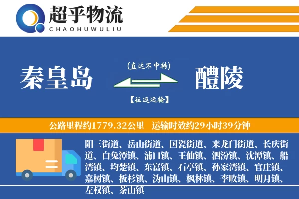 秦皇岛到醴陵物流专线