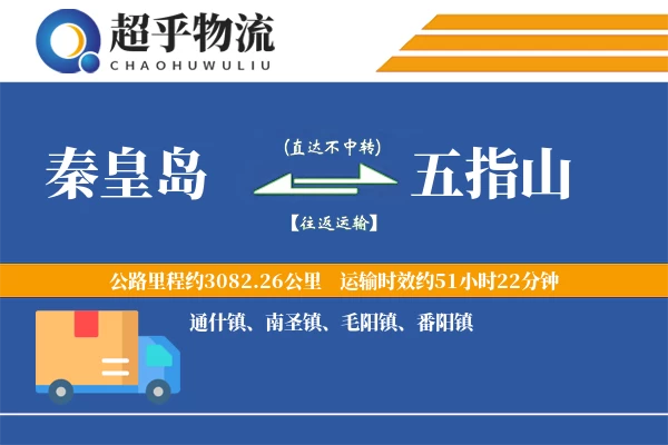 秦皇岛到五指山物流专线