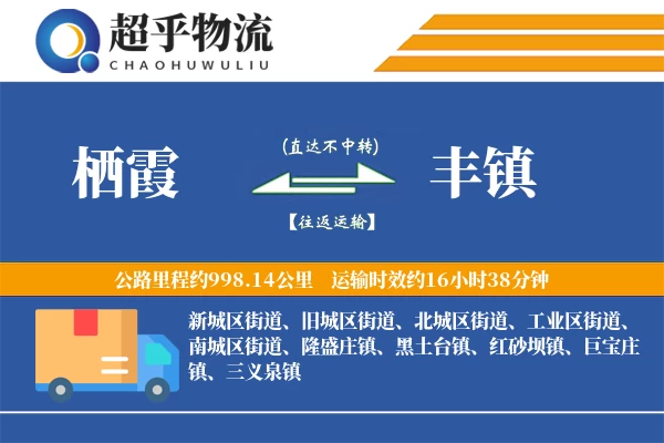 栖霞到丰镇物流专线