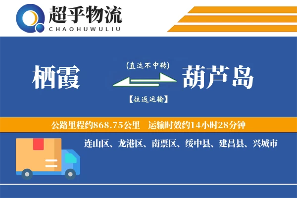 栖霞到葫芦岛物流专线