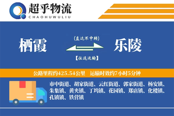 栖霞到乐陵物流专线