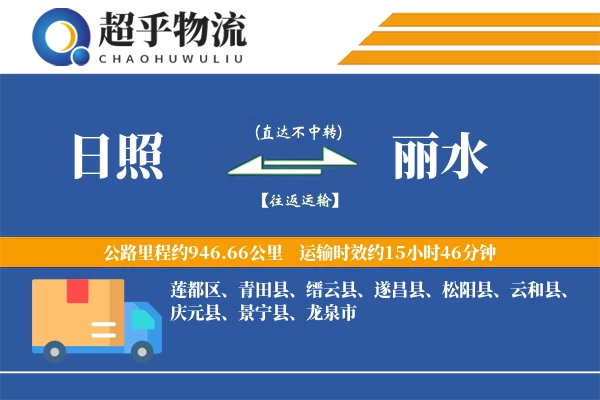 日照到缙云县物流公司