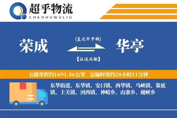 荣成到华亭物流专线