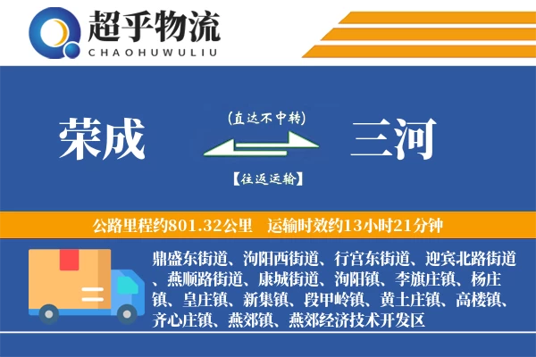 荣成到三河物流专线