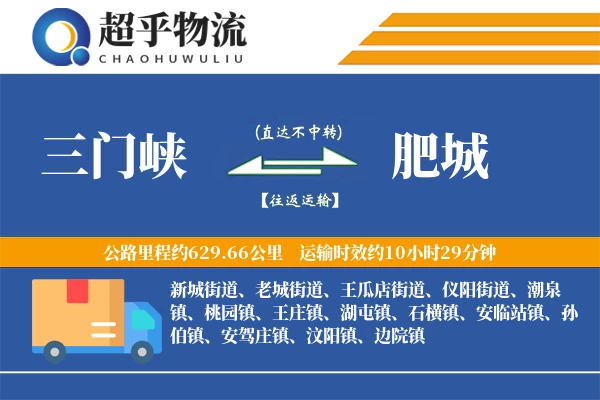 三门峡到肥城物流专线