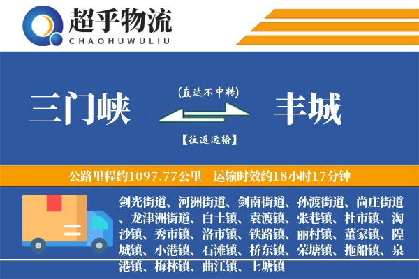 三门峡到丰城物流专线