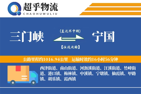 三门峡到宁国物流专线