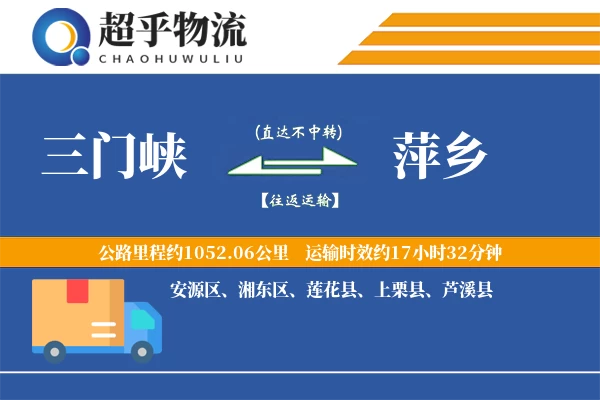 三门峡到萍乡物流专线