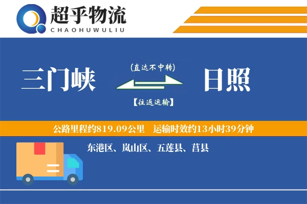 三门峡到日照物流专线