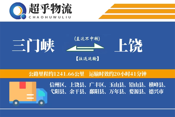 三门峡到上饶物流专线