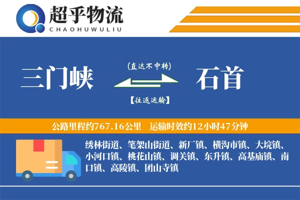 三门峡到石首物流专线