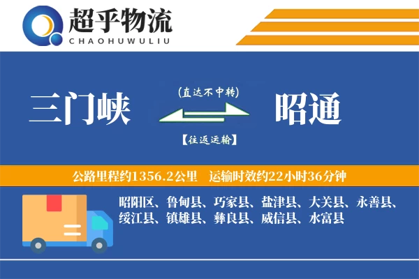 三门峡到昭通物流专线