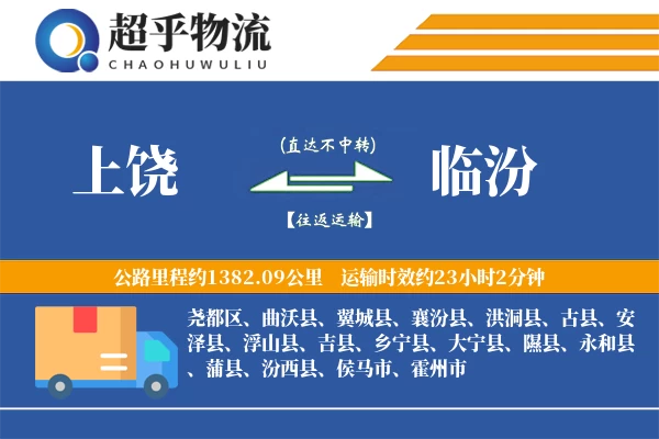 上饶到临汾物流专线