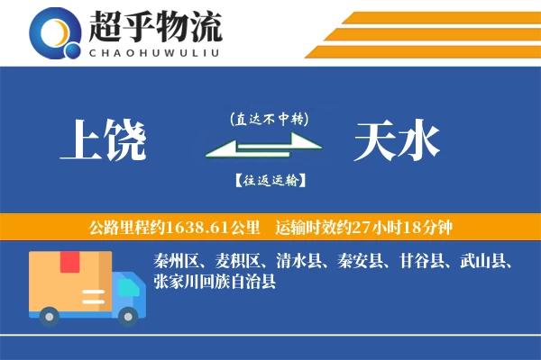上饶到天水物流专线