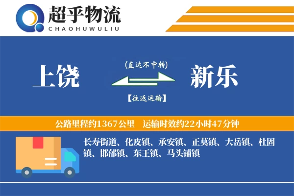 上饶到新乐物流专线