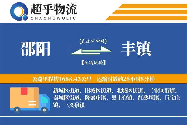 邵阳到丰镇物流专线
