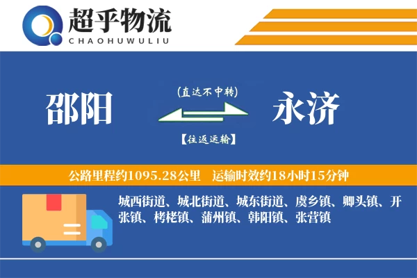 邵阳到永济物流专线