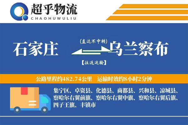 石家庄到兴和县物流公司