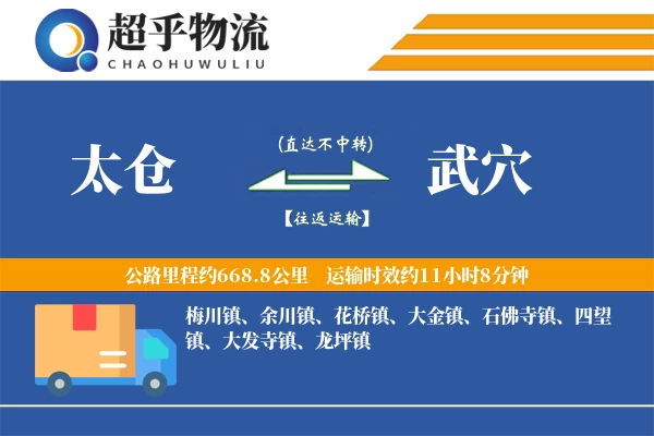 太仓到武穴物流专线