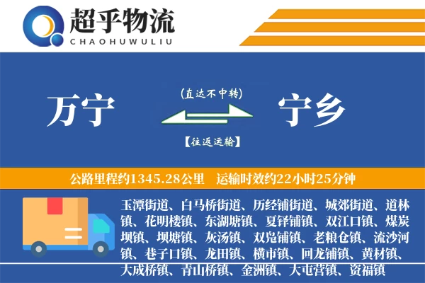 万宁到宁乡物流专线