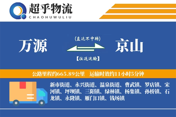 万源到京山物流专线