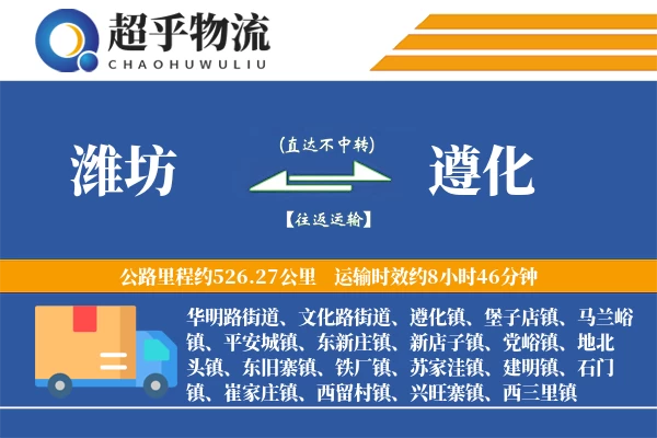 潍坊到遵化物流专线