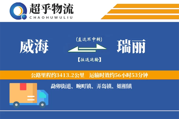 威海到瑞丽物流专线