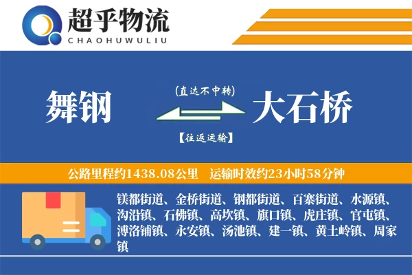 舞钢到大石桥物流专线