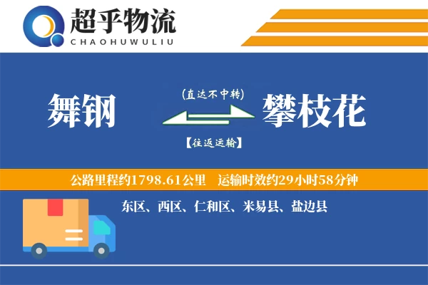 舞钢到攀枝花物流专线